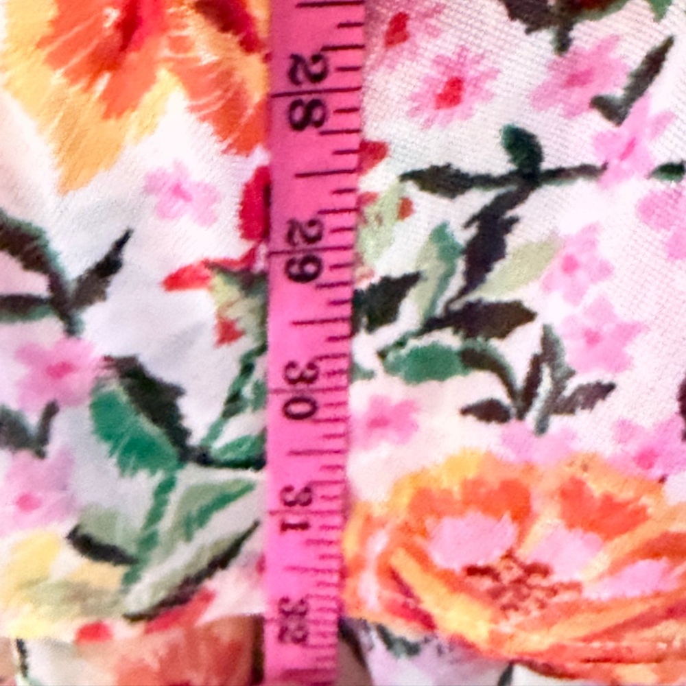 Avenue Floral Kimono Cardigan Open Front Duster Size 14/16 - Picture 7 of 11